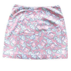Vineyard Vines Squibby Cocktails Lime Skirt | Women's Size 4 | Fun Retro Summer